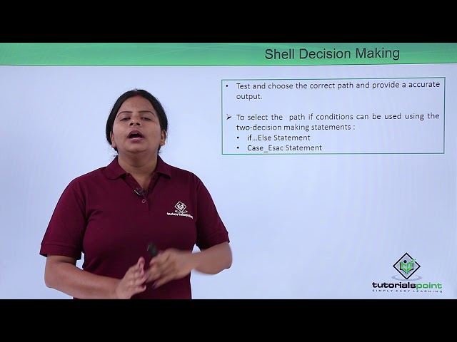 Linux - Shell decision making