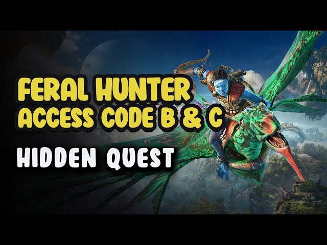 Feral Hunter - Get Access Code B and C | Avatar Frontiers of Pandora Hidden Quest