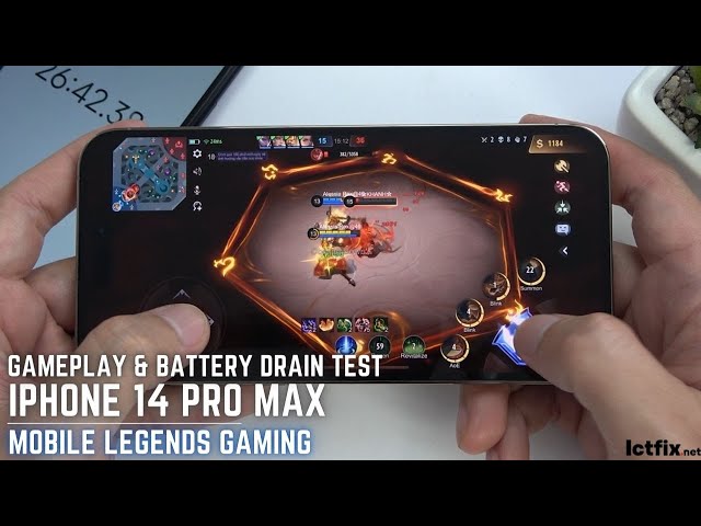 iPhone 14 Pro Max Mobile Legends Gaming test | Apple A16,120Hz Display