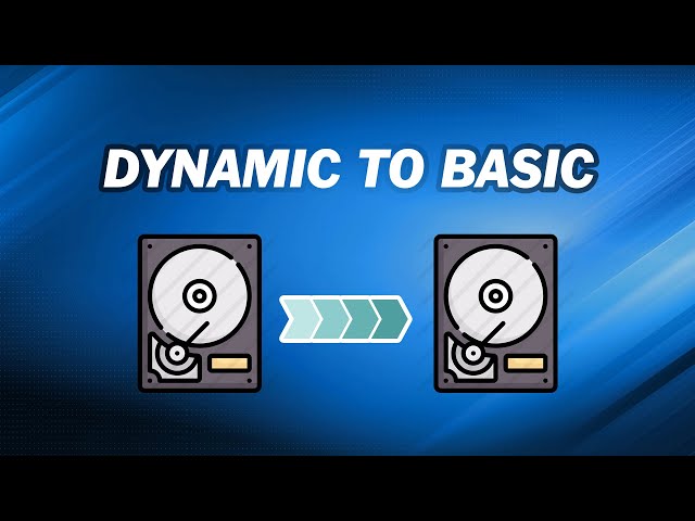 How to Convert Dynamic Disk to Basic Disk (Without Losing Data)