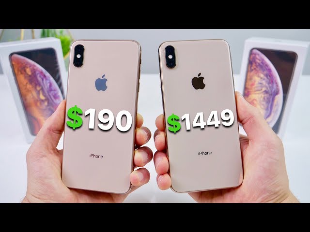 $190 Fake iPhone XS Max vs $1449 XS Max! (NEW)