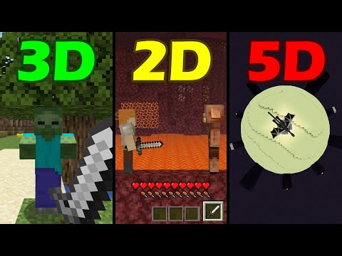 5D vs 4D vs 3D vs 2D vs 1D