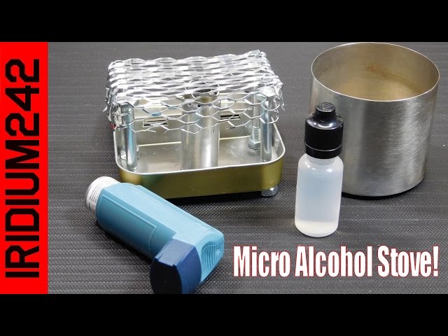 Micro Alcohol Stove From An Inhaler