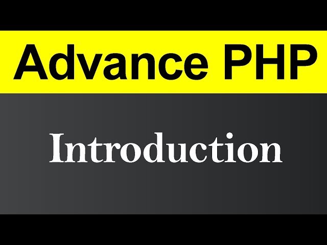 Advance PHP (Hindi)