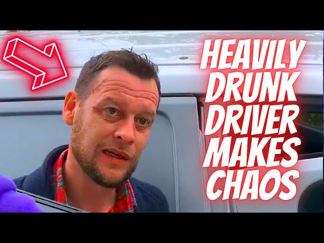 HEAVILY DRUNK DRIVER MAKES CHAOS -- Bad drivers & Driving fails -learn how to drive #1108