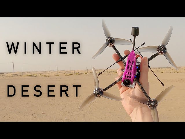 DRONE flight somewhere in the DESERT