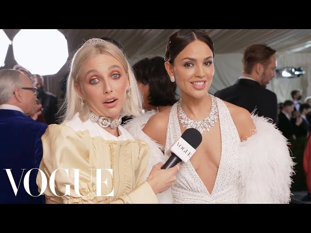 Eiza González on Getting Star-Struck at the Met Gala | Met Gala 2022 With Emma Chamberlain | Vogue