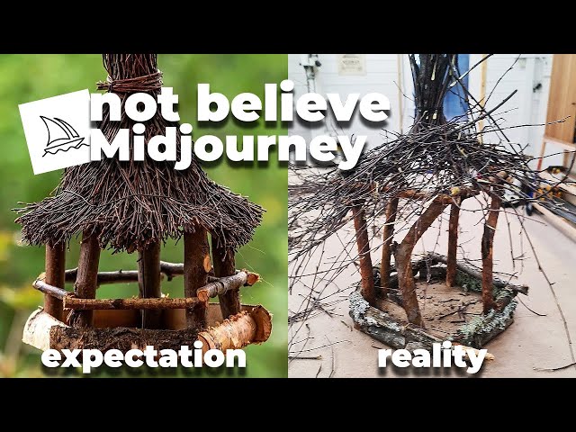 How did we believe midjourney and they made a bird feeder expectation / reality