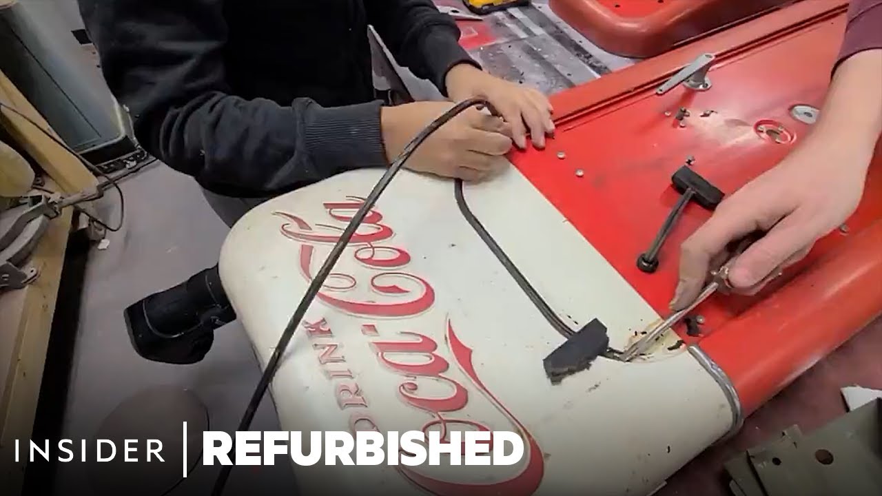 How An $8,000 Vintage Coca-Cola Vending Machine Is Restored | Refurbished