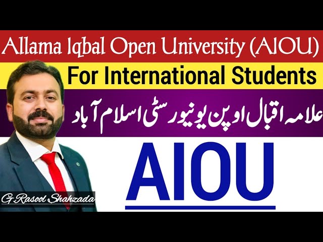 AIOU Admissions Spring 2024 | International Students | Study in Pakistan