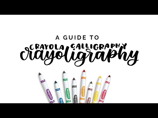 how to letter with crayola markers ✍🏻 a complete guide