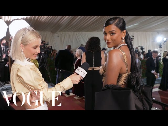 Simone Ashley on Being Excited for Her First Met Gala | Met Gala 2022 With Emma Chamberlain | Vogue