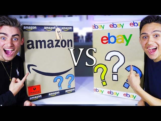 AMAZON MYSTERY BOX VS EBAY MYSTERY BOX! (OMG XBOX SERIES X!?) EPIC CHALLENGE - GIVEAWAY