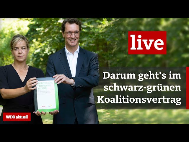 Wüst und Neubaur präsentieren Koalitionsvertrag für NRW | WDR aktuell