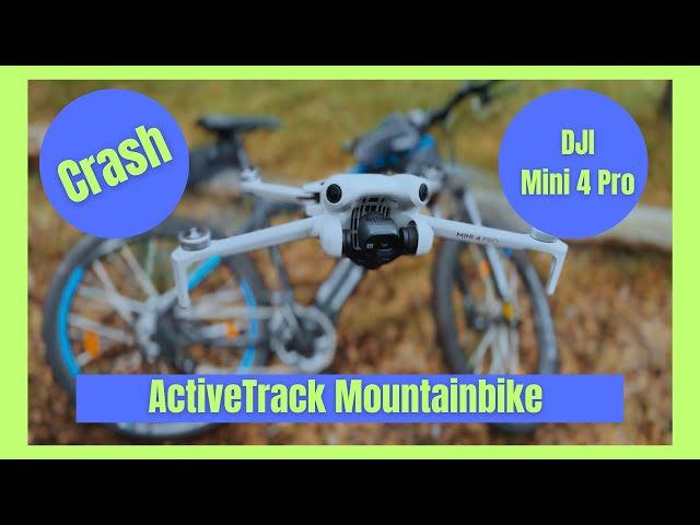 DJI Mini 4 Pro!  Crash beim extreme ActiveTrack am MTB im Wald !
