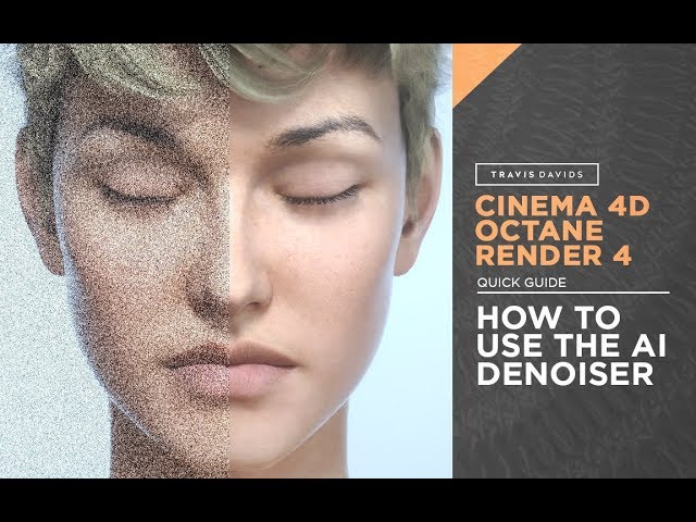 Cinema 4D and Octane Render 4 - How To Use The AI Denoiser
