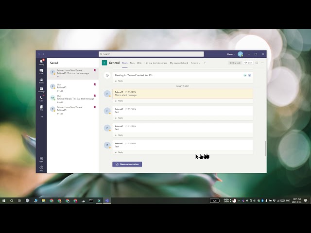 How to save/unsave messages in Microsoft Teams