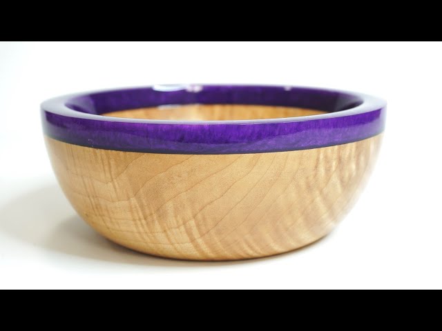Woodturning | The Amethyst Maple Bowl
