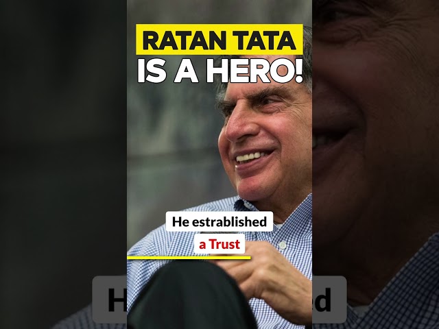 Ratan Tata is a HERO because... #shorts