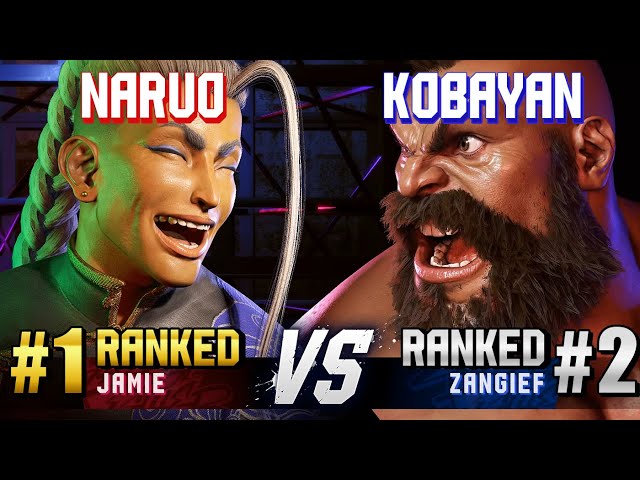 SF6 ▰ NARUO (#1 Ranked Jamie) vs KOBAYAN (#2 Ranked Zangief) ▰ High Level Gameplay