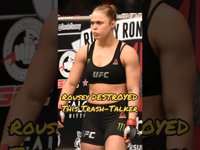 When Ronda Rousey DESTROYED This Trash-Talker #shorts