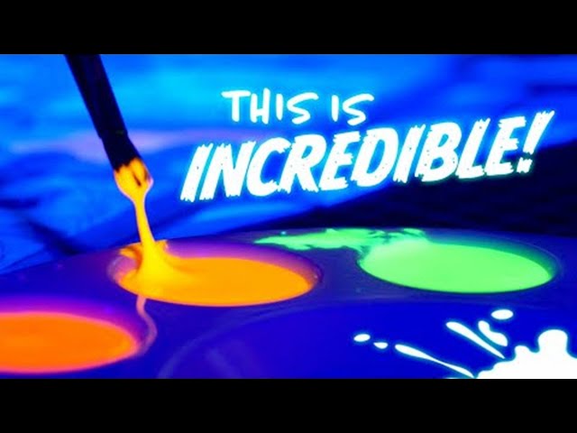 This GLOWING PAINT will blow your mind...