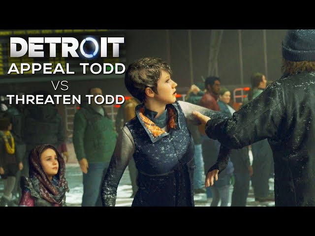 Appeal Todd vs Threaten Todd (Good and Bad Ending) - DETROIT BECOME HUMAN