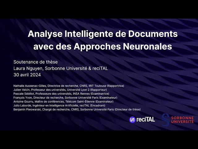 PhD Defense - Laura Nguyen - Document Understanding with Deep Learning Techniques