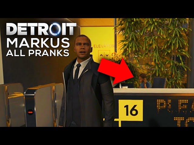 Markus Prank Calls the Receptionist (All Pranks) - DETROIT BECOME HUMAN