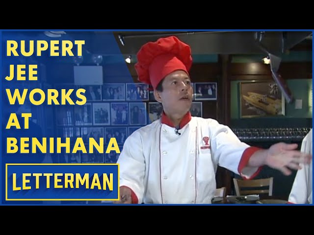 Rupert Jee Trains To Be A Benihana Chef | Letterman