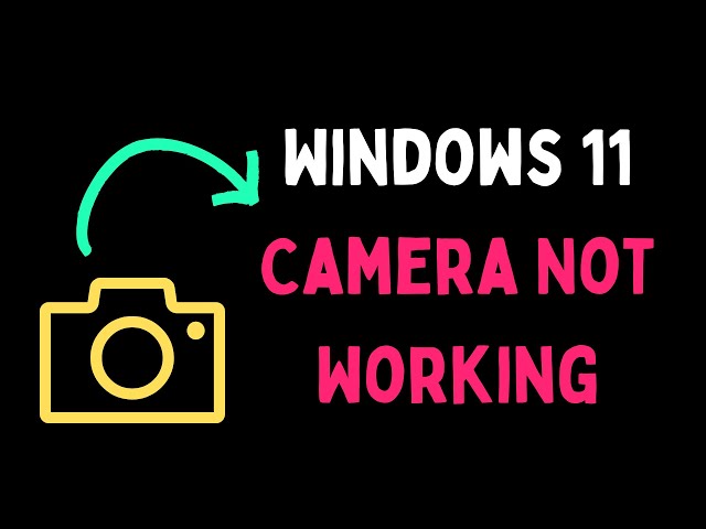 How to Fix Windows 11 Camera Not Working