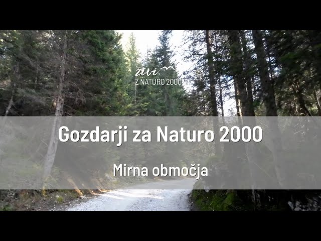Gozdarji za Naturo 2000: Mirna območja