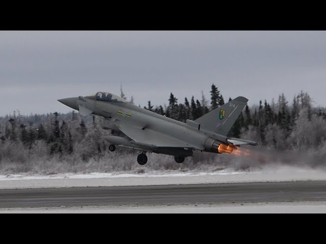 Eurofighter Typhoons - Afterburner Takeoff