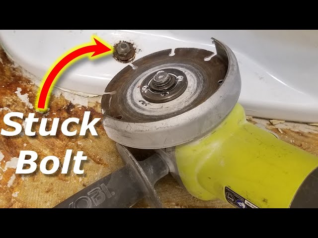 DIY How to Remove Rusted Toilet Bolt/Nut Stuck Together