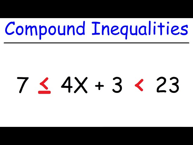 How To Solve Compound Inequalities
