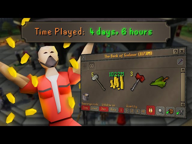 I made 1,000,000,000 GP from a level 3 Runescape account [FULL SERIES]