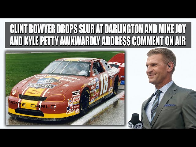 Clint Bowyer Drops Slur at Darlington and Mike Joy and Kyle Petty Awkwardly Address Comment on Air