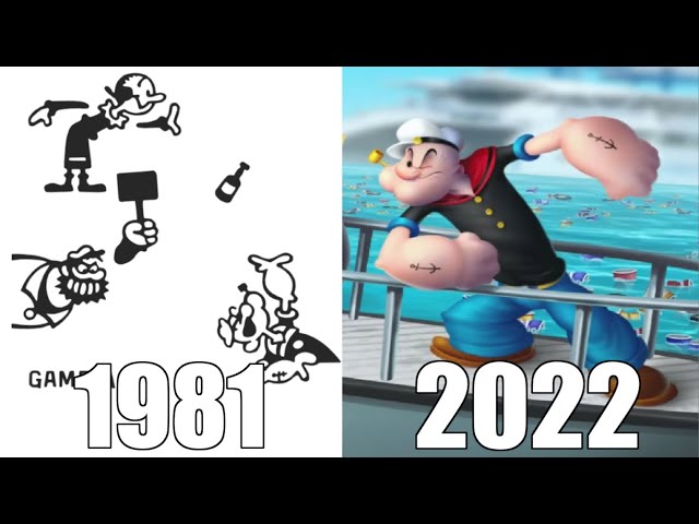 Evolution of Popeye Games [1981-2022]