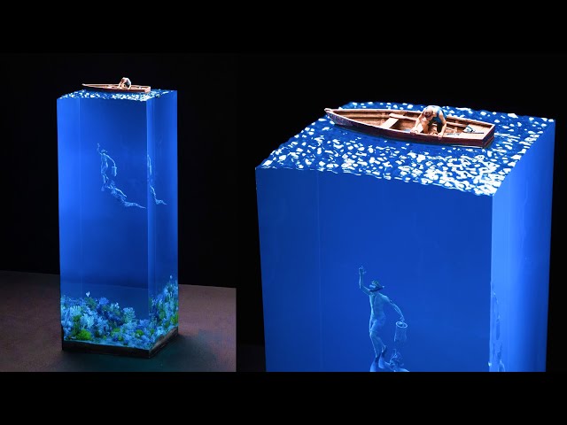 How to make a 40-cm epoxy pillar with a mermaid inside / Uniformation GKTWO