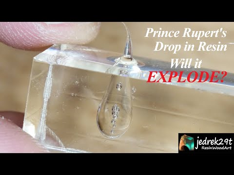 Prince Rupert's Drop EXPLODES in Epoxy Resin? / RESIN ART