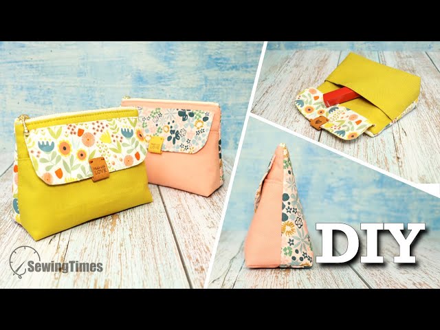 Sew Your Own Floral Zipper Pouch 🍒 Easy Sewing Tutorial!