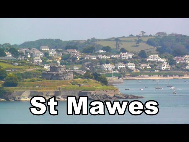 St Mawes in Cornwall England From Pendennis Castle Falmouth on A Perfect Day