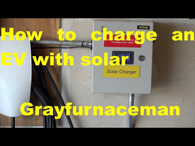 How to charge an EV with solar