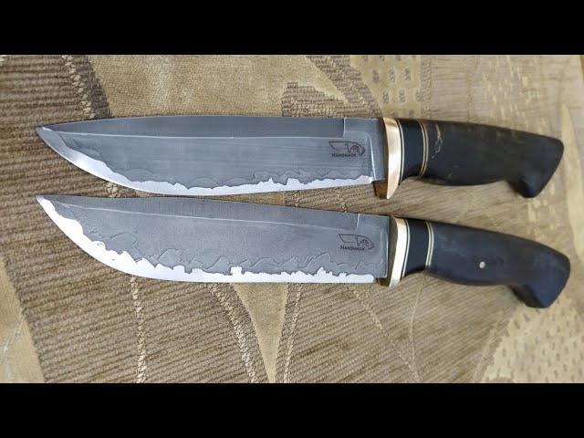 Knife Making: N19-20 D2 Steel Duble Etching Black Boys