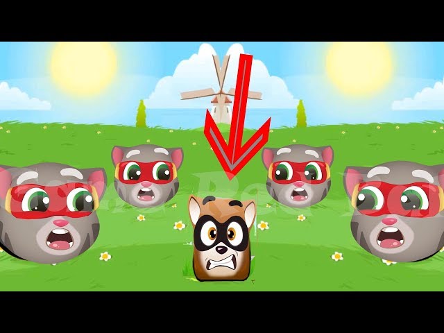Playing RED BALL 4 with My Talking Super Tom VS Green Hills Boss ! Game for Kids NEW Red Ball 4
