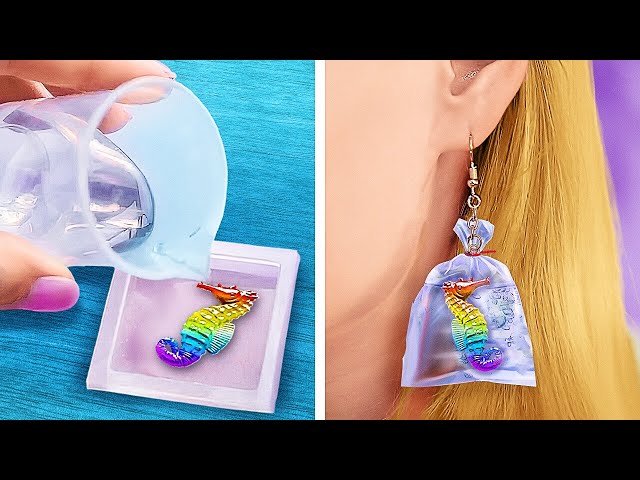 Easy Resin Jewelry 💎 💍✨ Super Cute DIYs To Try At Home With Epoxy