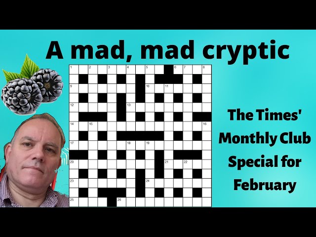Absolute Madness! - the Times's Monthly cryptic test