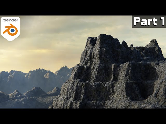 Creating Realistic Rocky Mountains in Blender - Part 1 (Tutorial)