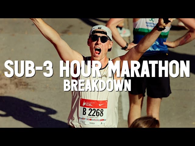 SUB 3 HOUR Chicago Marathon BREAKDOWN 2022