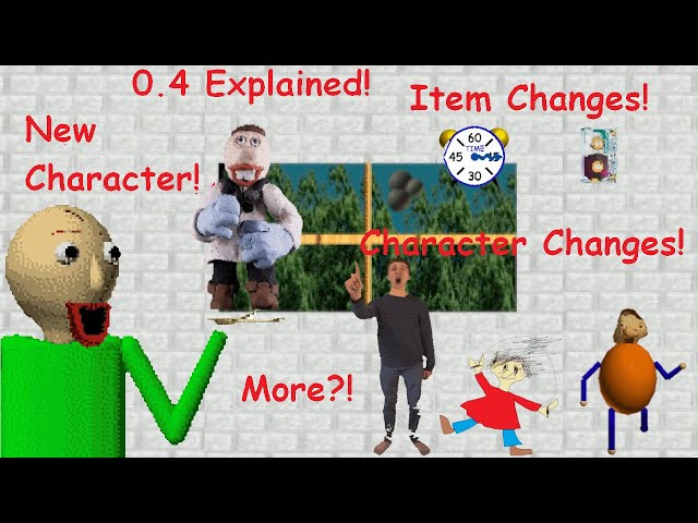 Baldi's Basics: Everything New in 0.4 | All Changes